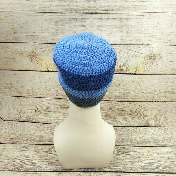 USA Wool Hat Unisex Handmade Knit Winter Warm Beanie Cap Holiday Gift Her & Him - Picture 7 of 10